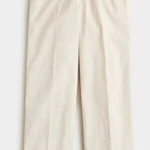 J. Crew Astrid* Chino Pull-On Pants, Wide Leg, Cropped SIZE LARGE